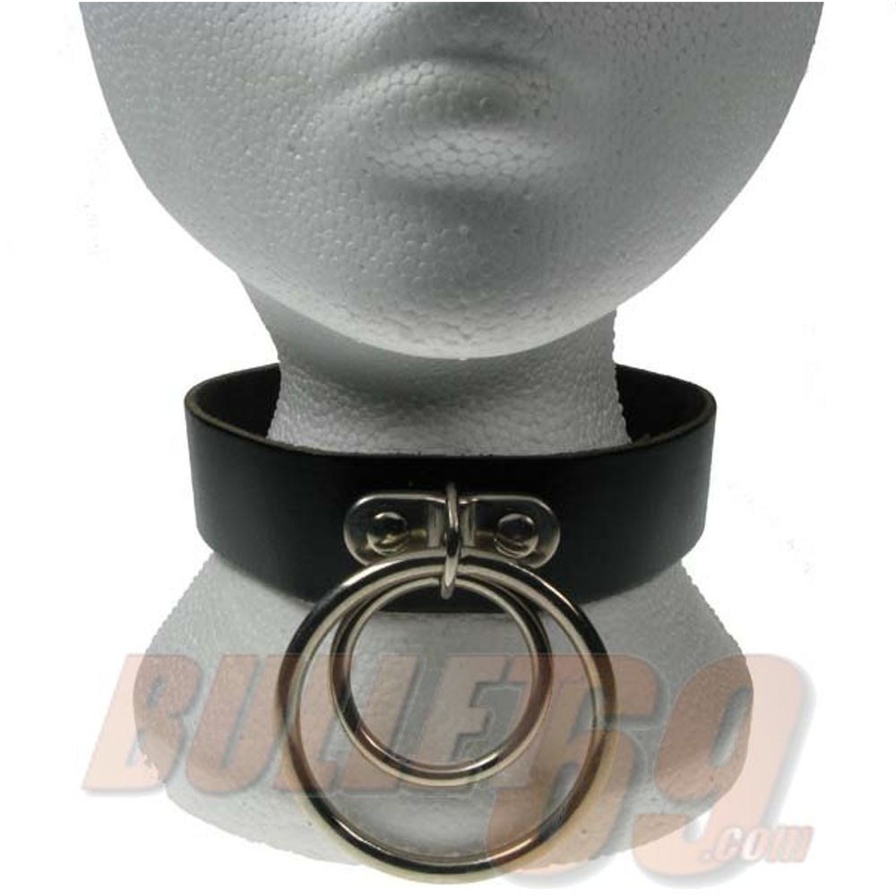 Bullet 69 Funky Punk - 2 row handle plate with rings Choker - Black